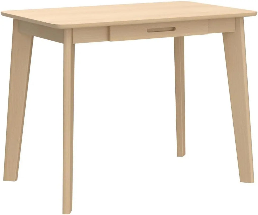 Solid Wood Writing Desk with Drawer for Home Office, Laptop Computer Work Study Table